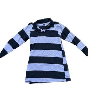 Stripped Collar Dress